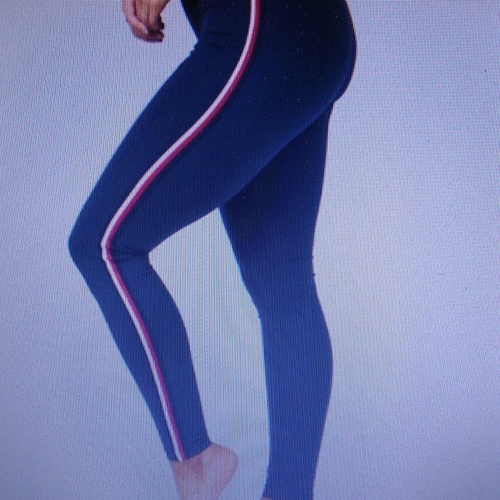 Zyia Eclipse Rainbow Luxe  Hi rise  leggings size extra small navy color - Picture 2 of 10